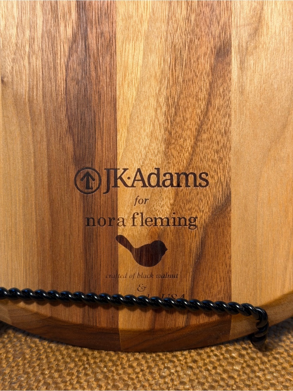 Nora Fleming JK Adams Black Walnut Tasting Board (Retired) Sailboat not Included - Picture 6 of 9